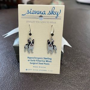 Boston Terrier Dangle Earrings
